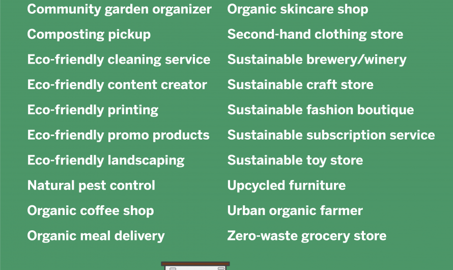 Ideas for Eco-Friendly Ventures