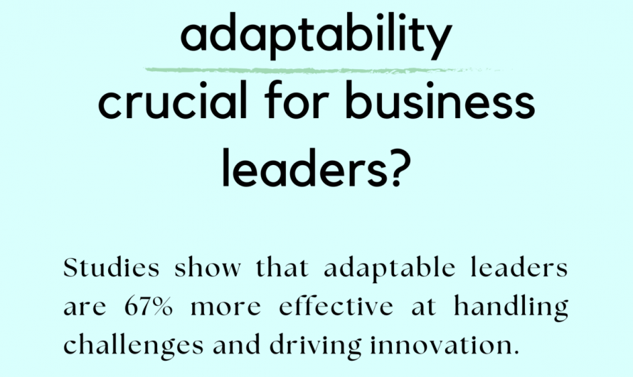 Why Adaptability Leads Ahead