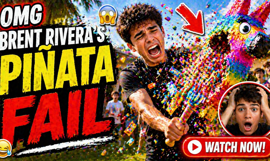 Watch the hilarious piñata fail that turned Brent Rivera’s challenge into chaos